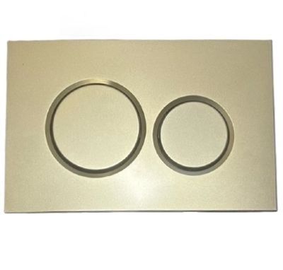 THOMAS DUDLEY DRIFT SATIN BRASS VANTAGE/MINIFLO DUAL FLUSH 242mm x 156mm x 12mm PUSH PLATE, 375049